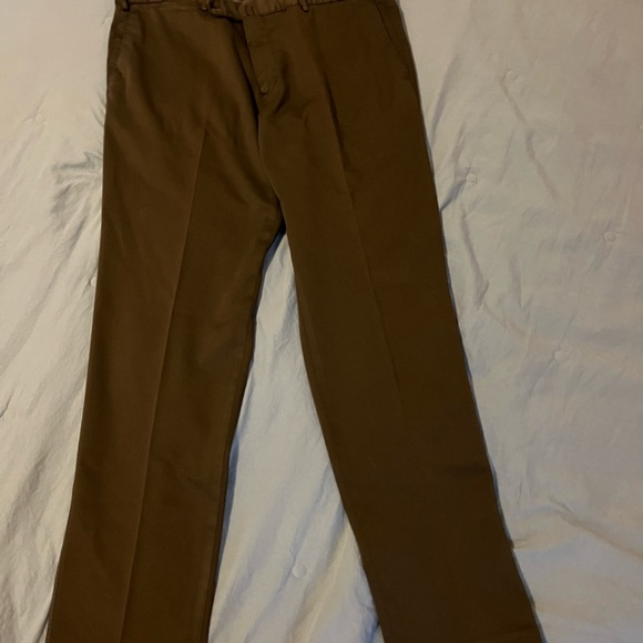 Pt01 Men’s Tobacco Brown Cotton Pants - Picture 3 of 5